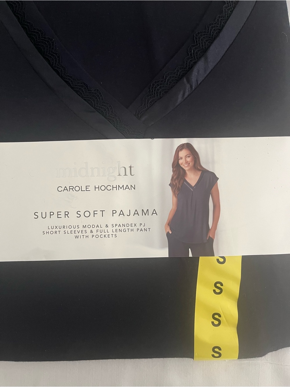 Midnight by Carole Hochman Black Super Soft Women's Pajama Set